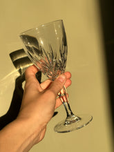 Load image into Gallery viewer, Set of Four Large Cut Crystal Wine Glasses