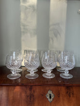Load image into Gallery viewer, Set of Eight Crystal Brandy Glasses