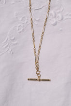 Load image into Gallery viewer, Vintage 9ct Gold T-Bar Albert Fancy Link Chain Necklace