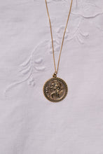 Load image into Gallery viewer, Vintage 9ct Gold Italian St Christopher Pendant on a 9ct Gold Chain Necklace
