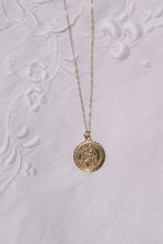 Load image into Gallery viewer, Vintage 9ct Gold St Christopher Pendant on a 9ct Gold Chain Necklace