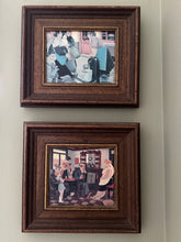 Load image into Gallery viewer, Set of Four Original Small Oil Paintings of French Scenes Signed and Dated
