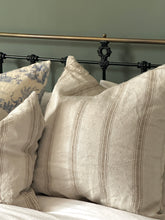 Load image into Gallery viewer, Large Handmade French Striped Cushion