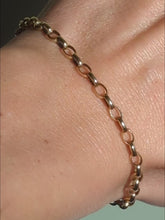 Load and play video in Gallery viewer, Antique 9ct Gold Belcher Link Bracelet