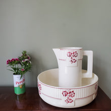 Load image into Gallery viewer, Antique French Wash Jug and Bowl