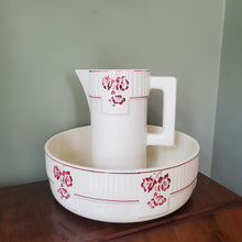 Load image into Gallery viewer, Antique French Wash Jug and Bowl