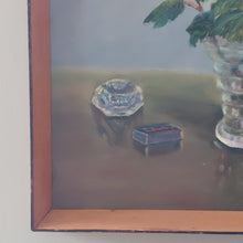 Load image into Gallery viewer, Large Vintage Oil Painting With Yellow Flowers