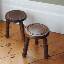 Load image into Gallery viewer, Pair Of Antique French Bobbin Stools