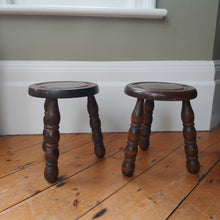 Load image into Gallery viewer, Pair Of Antique French Bobbin Stools