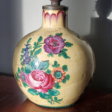 Load image into Gallery viewer, Yellow Hand Painted Floral Lamp
