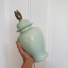 Load image into Gallery viewer, Pair Of Vintage Pale Green Lamps