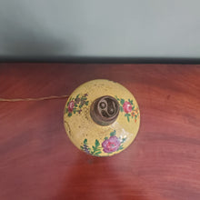 Load image into Gallery viewer, Yellow Hand Painted Floral Lamp