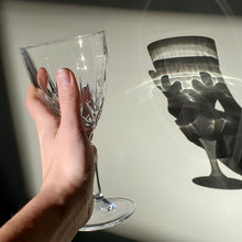 Load image into Gallery viewer, Set of Four Large Crystal Wine glasses