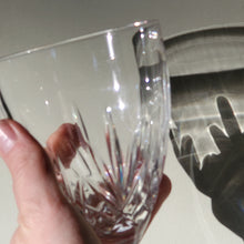 Load image into Gallery viewer, Set of Four Large Crystal Wine glasses