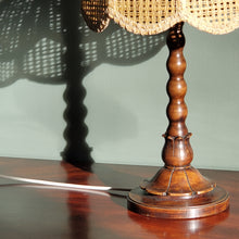 Load image into Gallery viewer, Large Wooden Bobbin Lamp