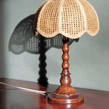Load image into Gallery viewer, Large Wooden Bobbin Lamp
