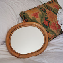 Load image into Gallery viewer, Mid Century Bamboo Mirror