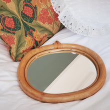 Load image into Gallery viewer, Mid Century Bamboo Mirror