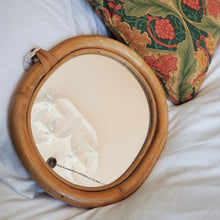 Load image into Gallery viewer, Mid Century Bamboo Mirror