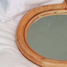 Load image into Gallery viewer, Mid Century Bamboo Mirror