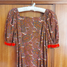 Load image into Gallery viewer, 1970s Paisley Maxi Dress