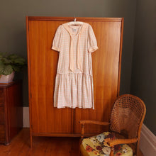 Load image into Gallery viewer, Laura Ashley Checkered Sailor Style Shift Dress