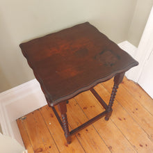 Load image into Gallery viewer, Antique Dark Oak Barley Twist Table