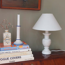 Load image into Gallery viewer, Vintage White Ceramic Lamp