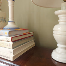 Load image into Gallery viewer, Vintage White Ceramic Lamp