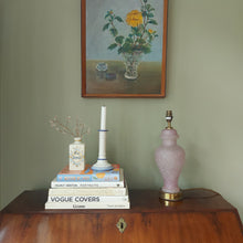 Load image into Gallery viewer, Purple Glass Italian Murano Style Lamp