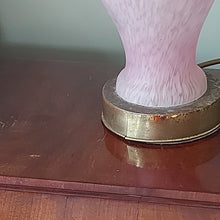 Load image into Gallery viewer, Purple Glass Italian Murano Style Lamp