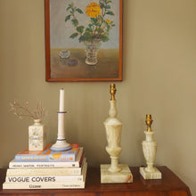 Load image into Gallery viewer, Pair of Green Onyx Lamps