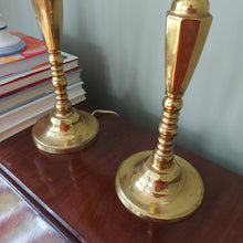 Load image into Gallery viewer, Pair Of Antique French Brass Lamps