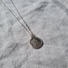 Load image into Gallery viewer, st christopher pendant on linen