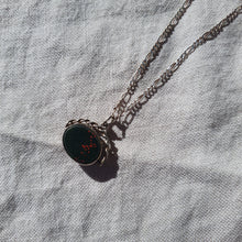 Load image into Gallery viewer, antique silver necklace on linen