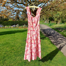 Load image into Gallery viewer, Laura Ashley Hawaiian Floral Midi Dress