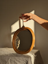 Load image into Gallery viewer, Mid Century Bamboo Mirror