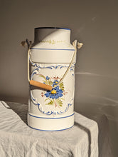 Load image into Gallery viewer, Large Ceramic French Floral Milk Can or Pot