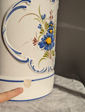 Load image into Gallery viewer, Large Ceramic French Floral Milk Can or Pot