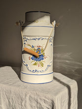 Load image into Gallery viewer, Large Ceramic French Floral Milk Can or Pot