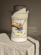Load image into Gallery viewer, Large Ceramic French Floral Milk Can or Pot