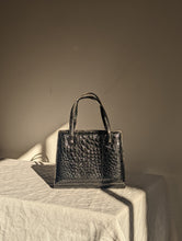 Load image into Gallery viewer, Vintage Italian black leather handbag