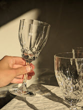 Load image into Gallery viewer, Set of four large crystal wine glasses