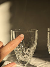 Load image into Gallery viewer, Set of four large crystal wine glasses