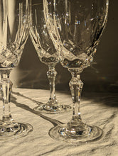 Load image into Gallery viewer, Set of four large crystal wine glasses