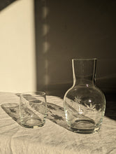 Load image into Gallery viewer, Cut Glass Carafe and Tumbler