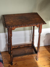 Load image into Gallery viewer, Antique Oak Side Table