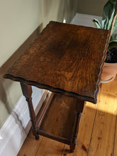 Load image into Gallery viewer, Antique Oak Side Table