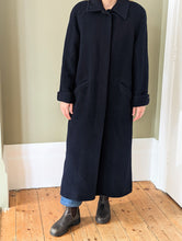 Load image into Gallery viewer, Navy Wool Coat