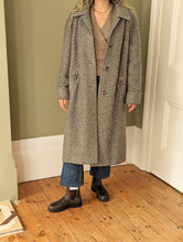 Load image into Gallery viewer, Grey Wool Herringbone Coat